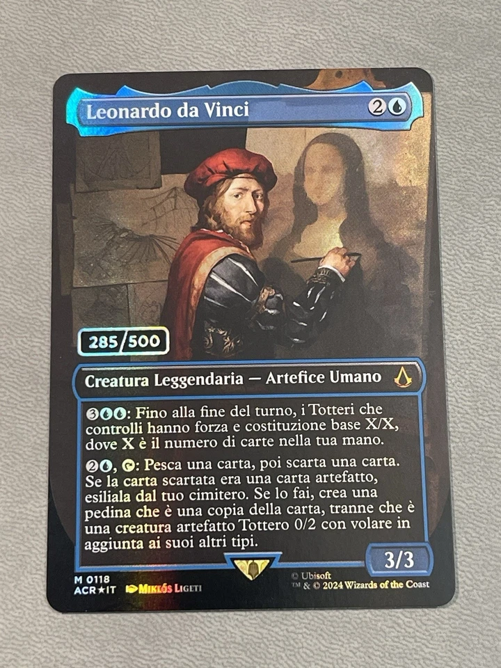 MTG Leonardo Da Vinci Serialized 285/500 Assassin's Creed NM - Image 1 of 3