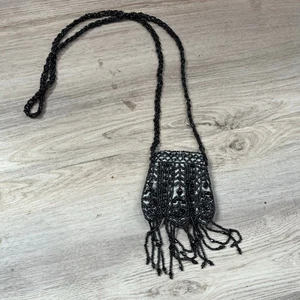 Beaded Baby Bag Necklace Coin Purse Retro Vintage 80s 90s Mini Tiny - Picture 1 of 7