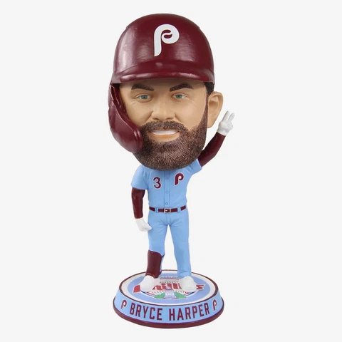 Bryce Harper Philadelphia Phillies Powder Blue Uni Bighead Bobble NEW FOCO BOX Cover