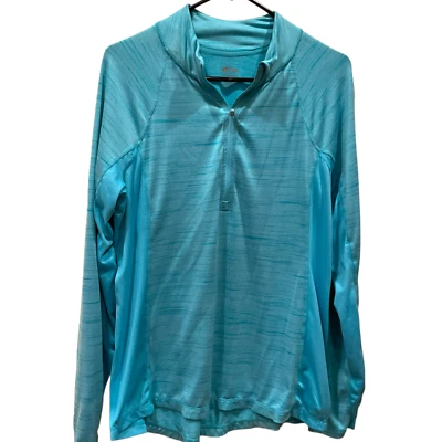 Chaqueta PullOver L Mujer Cascada Deportiva Ropa Activa Manga Larga 1/4 Cremallera Velocidad Dri Foto 1 de 4