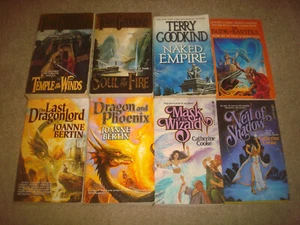 Tor Fantasy Book LOT Terry Goodkind Joanne Bertin Catherine Cooke Dragon Wizard - Picture 1 of 12