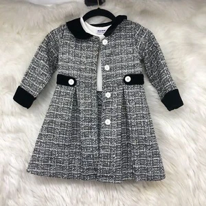 Little Girls Blueberi Boulevard Tweed Dress and Coat set, Hollywood Regency SZ 4 - Picture 1 of 9