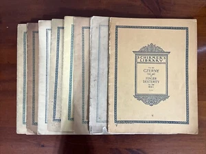 Lotto di 8 spartiti musicali Schirmer's Library vintage classici 1893 - 1904 - Foto 1 di 5