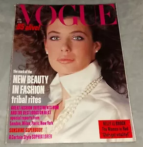 VOGUE MAGAZINE January 1985 KELLY LE BROCK De Kooning CINDY C VINTAGE 1980s UK - Picture 1 of 22