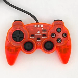 Hori Analog Sindou Pad Controller 1998 Sony PlayStation PS1, PS2 Clear Pink - Picture 1 of 20