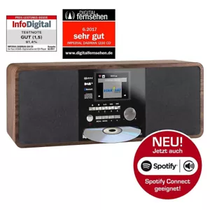Imperial DABMAN i200 CD Holzoptik DAB+ Internet Radio Streaming WLAN LAN Spotify - Bild 1 von 8