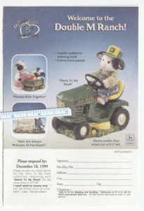 1999 MARY'S MOO MOOS Magazine AD~JOHN DEERE to MY HEART~Hamilton Collection - Picture 1 of 2