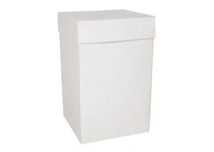 Box Folding New 12X12X19 Pieces 10 White For Bomboniere DIY - Picture 1 of 1