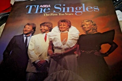 ABBA 10 years THE SINGLES ORIGINAL HONG KONG 1982 UK VINYL LP rare - Image 1 of 4