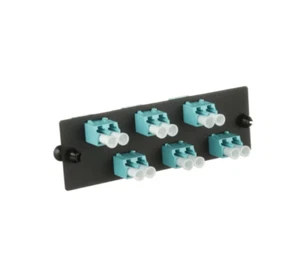 Fiber Adapter Panel OM3/OM4 6 LC Duplex Adapters for data center cabling Rack - Picture 1 of 8
