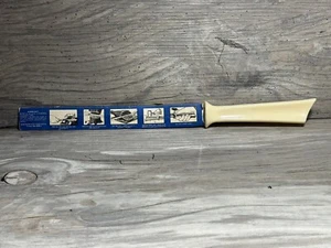 Vintage Quikut Quikkee doppelseitiges Wellenschliff Tranchiermesser - Bild 1 von 17