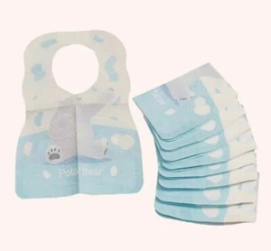 disposable bibs baby bibs baby feed 10pcs baby boy cartoon graphic bib one size - Picture 1 of 5