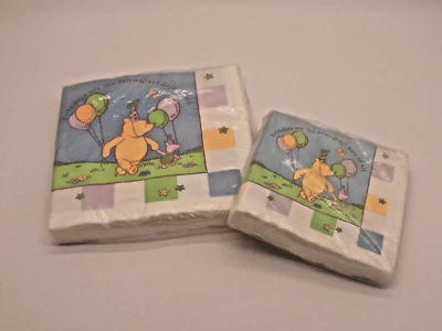 Disney Classic Pooh Birthday Party Express Napkins 16 Count lunch/16 beverage - Image 1 of 3