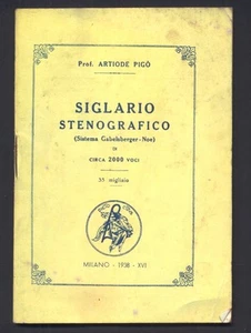 ARTIODE PIGO 1938 STENOGRAPHIC SEAL - Picture 1 of 1