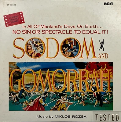 Sodom And Gomorrah Soundtrack LP Vinyl Record 1979 Japan OST Miklos Rozsa - Image 1 of 4