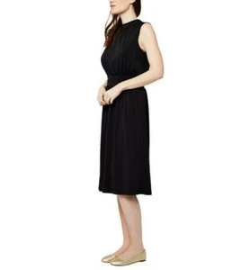 Leota Sleeveless Midi Dress Women's Size S Black Wrinkle Free Fabric - Picture 1 of 5