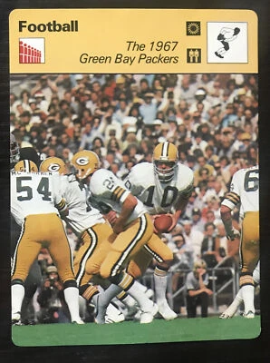 1977 Sportscasters cartão futebol 1967 Green Bay Packers - Imagem 1 de 2