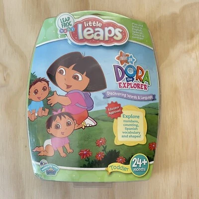 New Leap Frog Baby Little Leaps Nick Jr. Dora the Explorer Discovering Words 24+ - Image 1 of 2