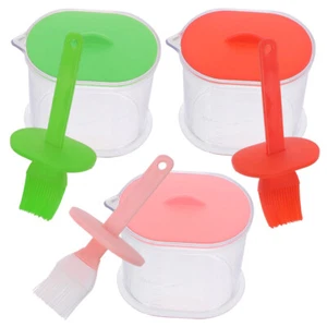3 Sets Barbecue Oil Brush Pot Grill Basting Bbq Brushes for Sauce - Picture 1 of 12
