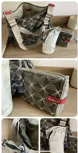 Babymel baby changing bag with change mat Insulated Bottle holder Swirl Design - Picture 1 of 2