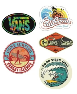 5x SURF Aufkleber Kult Sticker Auto Surfer Oldtimer USA V8 Oldschool Ratte #971 - Picture 1 of 1