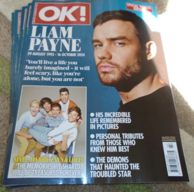 OK! MAGAZINE - #1465 - 28 OCTOBER 2024 - LIAM PAYNE - FULL TRIBUTE - Image 1 of 2
