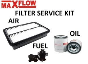 Air Fuel Oil Filter Service Kit Fits Toyota Corolla AE92 1.6L 4AFE MAXFLOW® Kit - Picture 1 of 1