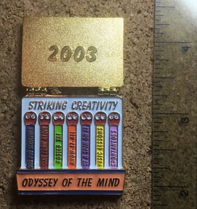 GEORGIA 2003 Odyssey of the Mind World Finals Pin MATCHBOOK THAT OPENS - Picture 1 of 2