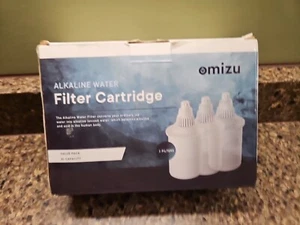 Omizu Alkaline Water Filter Cartridge 3-Pack Pitcher 3 L Capacity NEW & SEALED - Picture 1 of 8
