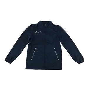 Nike sport sweater 7-8 years navy plain full zipper with white logo and detailin - Picture 1 of 9