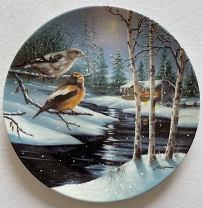 Night Lights 4th issue Wings of Winter D.L. "Rusty Rust Collector Plate - Picture 1 of 4