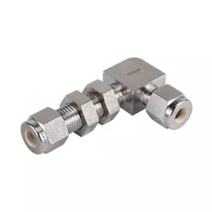 FITOK 316 SS Bulkhead Union Elbow 1/4" Tube OD Compression Position Adjustable - Picture 1 of 4