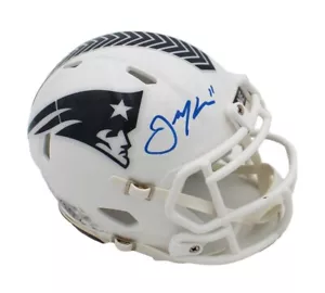 Julian Edelman Signed New England Patriots Speed STS 3 NFL Mini Helmet - Picture 1 of 3