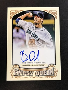Brandon Maurer Mariners Signed 2014 Topps Gypsy Queen Baseball Card GQA-BM Auto - Picture 1 of 2