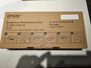 Original Epson T6191 PX17MB1 Borderless Maintenance Box for SC-P4900 & 4910 - Afbeelding 1 van 4