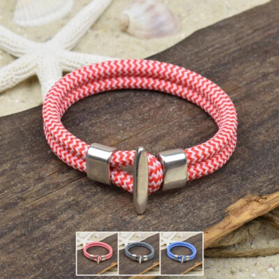 ❦ Armband ASTA | Segeltau | 5 mm | Slider | Knebelverschluss | 02 ❦ - Bild 1 von 3