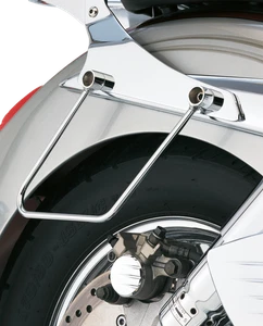 Cobra Saddlebag Supports Chrome for Yamaha V Star 650 Classic 98-11 - Picture 1 of 1
