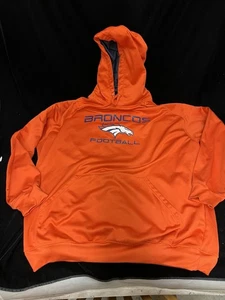 Majestic NFL Denver Broncos Football Men Navy Hoodie Geometrics Pullover 3x - Picture 1 of 6