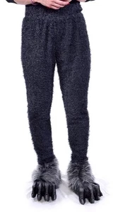 Zagone Studios Leggings in pelliccia nera piccoli C1032S - Foto 1 di 4