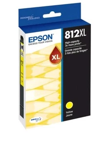 Cartucho de tinta amarilla Epson T812XL ultra alta capacidad para WorkForce y WorkForc - Imagen 1 de 1