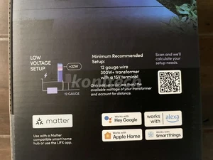 LIFX Outdoor LED Path Light Smart RGB 32w 500lm Black Google Alexa Wi-fi Square - Picture 1 of 7