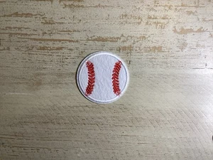 EMBROIDERED BASEBALL PATCH iron-on SPORTS TEAM UNIFORM EMBLEM FASTBALL PITCHER - Picture 1 of 2