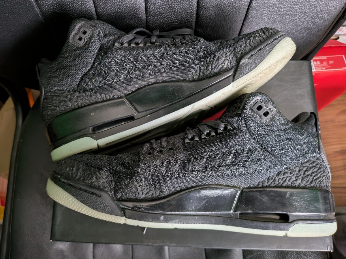 Jordan 3 Retro Flyknit Black 2018 for Sale | Authenticity Jordan 3 Retro Flyknit Black 2018 for Sale | Authenticity