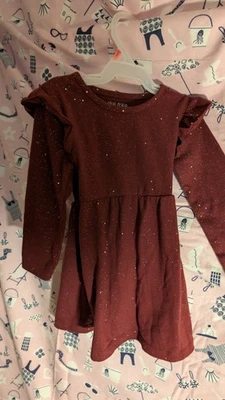 Vestido Okie Dokie Niñas Talla 18M LS Brillo Pinot Noir  Foto 1 de 2