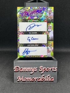 ๐ฅ CJ Carr, Air Noland, Dj Lagway 2024 Leaf Vivid 3 Auto Gold Crystals /10 ๐ฅ - Picture 1 of 2