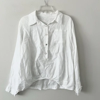 Women’s Italian 100% Linen Top Medium - Image 1 of 3