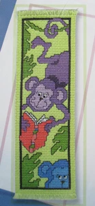 Monkey Shines Bookmark - Magazine cross stitch pattern - Picture 1 of 1
