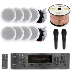 Kit Sistema Estéreo Hogar - Amplificador Bluetooth 6 Canales 6000 W con 10 CANTIDAD de 6.5" - Imagen 1 de 10