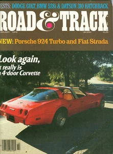 Road & Track Feb 1979 - Porsche 924 - Fiat Strada - Datsun 310 - Audi 80 - Fox - Picture 1 of 1