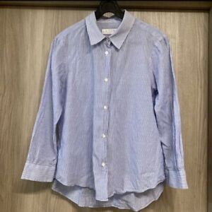 Kamakura Maker's Shirt striped Button Down Men US6 Length 23.6in for summer